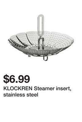 Ikea Klockren steamer insert, stainless steel offer