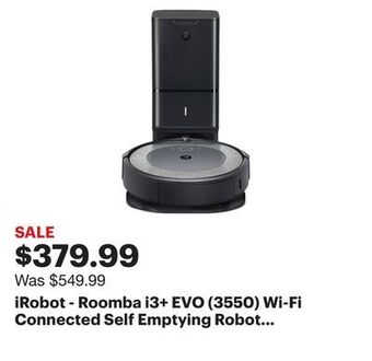 Best Buy Irobot - roomba i3+ evo (3550) wi-fi connected self emptying robot vacuum - neutral offer