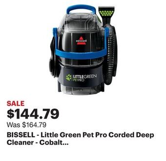 Best Buy Bissell - little green pet pro corded deep cleaner - cobalt blue/titanium offer