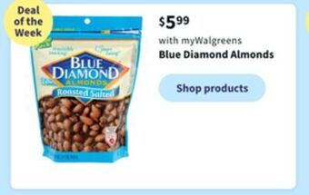 Walgreens Blue diamond almonds offer