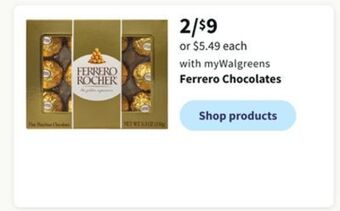 Walgreens Ferrero chocolates offer