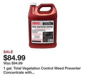 Tractor Supply Company 1 gal. total vegetation control weed preventer concentrate with glyphosate and imazapyr offer