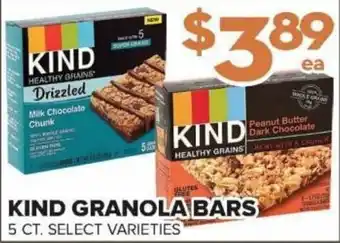 Price Cutter KIND GRANOLA BARS 5 CT. SELECT VARIETIES offer