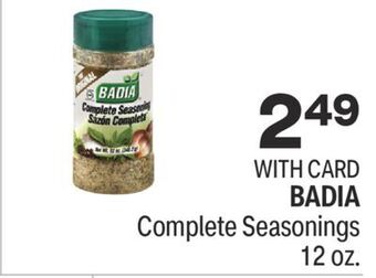CVS Badia complete seasonings 12 oz. offer