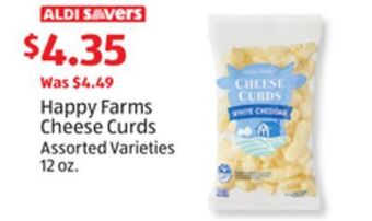 Aldi Happy farms cheese curds offer