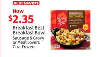 Aldi Breakfast best breakfast bowl offer