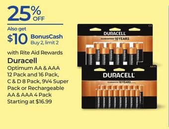 Rite Aid Duracell offer