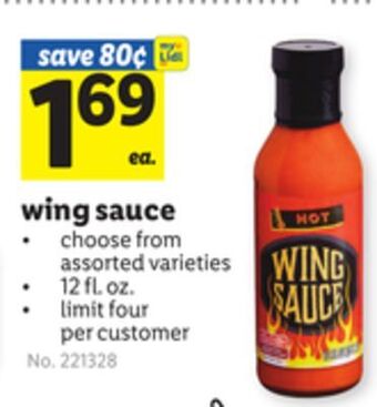 Lidl Wing sauce offer