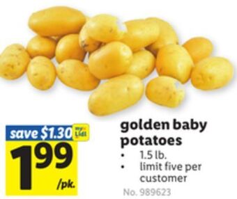 Lidl Golden baby potatoes offer