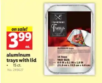 Lidl Aluminum trays with lid offer