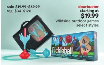 JC Penney Wildside outdoor games offer