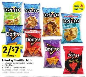 Lidl Frito-lay® tortilla chips offer