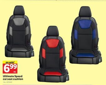 Lidl Ultimate speed car seat cushion offer