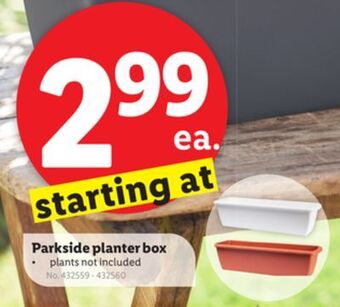 Lidl Parkside planter box offer