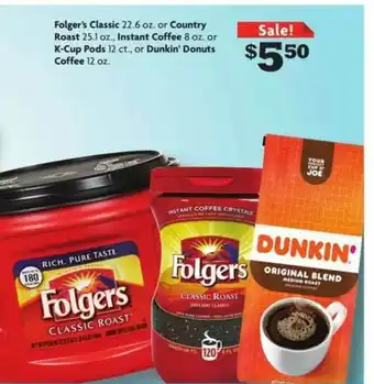 Family Dollar Folger's Classic offer