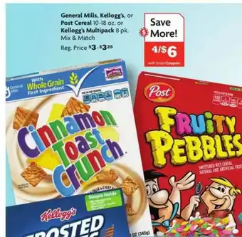Family Dollar General Mills. Kellog's Or Post Cereal offer