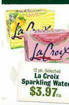Robert Fresh Market La Croix Sparkling Water offer