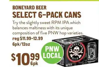New Seasons Market Boneyard Beer Select 6-Pack Cans offer