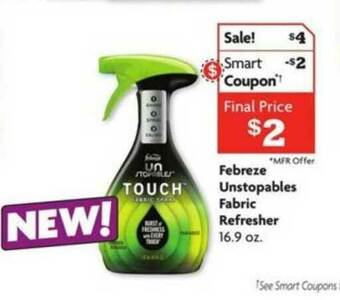 Family Dollar Febreze Unstopables Fabric Refresher offer
