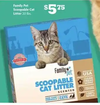 Family Dollar Family Pet Scoopable Cat offer
