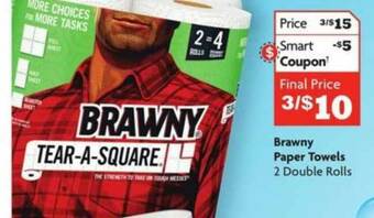 Family Dollar Brawny Paper Towels offer
