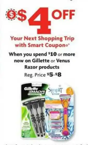 Family Dollar Gillete Or Venus Razor Products offer