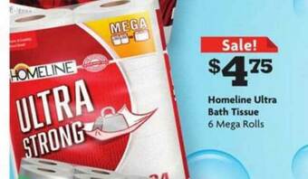 Family Dollar Homeline Ultra Bath Tissue offer