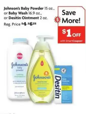 Family Dollar Johnson's Baby Powder Or Baby Wash offer