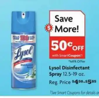 Family Dollar Lysol Disinfecteant Spray offer