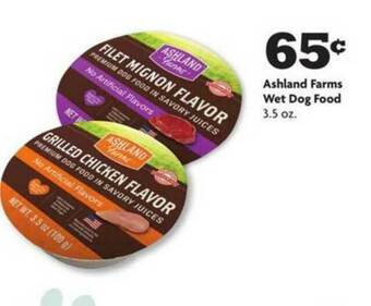 Family Dollar Ashland Farms Wet Dog Food offer