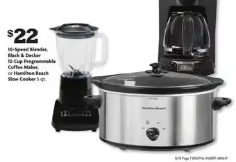 Family Dollar 10-speed Blender, Black & Decker offer