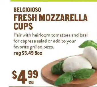 New Seasons Market Belgioioso Fresh Mozzarella Cups offer