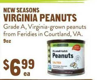 New Seasons Market New Seasons Virginia Peanuts offer