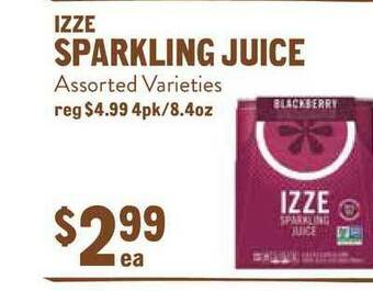 New Seasons Market Izze Sparkling Juice offer
