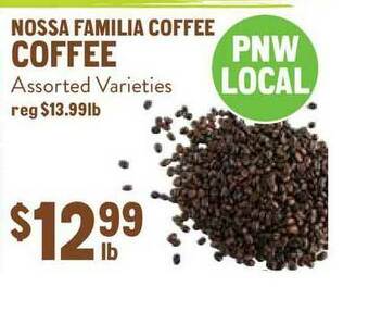New Seasons Market Nossa Familia Coffee Coffee offer