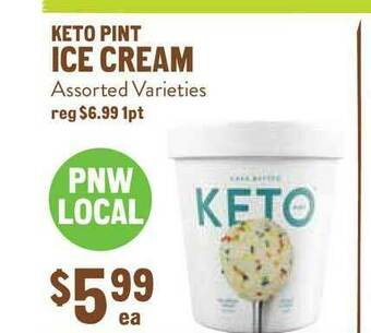 New Seasons Market Keto Pint Ice Cream offer