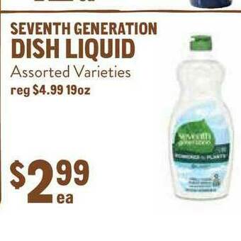 New Seasons Market Seventh Generation Dish Liquid offer