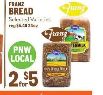 New Seasons Market Franz Bread offer