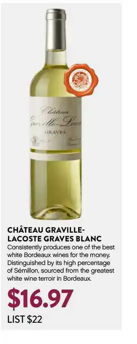 Plum Market Château Graville-Lacoste Graves Blanc offer