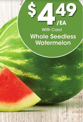Kroger Whole seedless watermelon offer