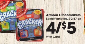 Kroger Armour lunchmakers offer