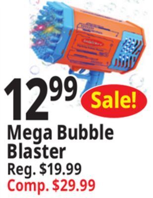 Ocean State Job Lot Mega bubble blaster offer