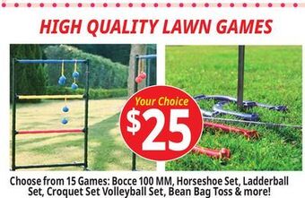 Ocean State Job Lot High quality lawn games offer