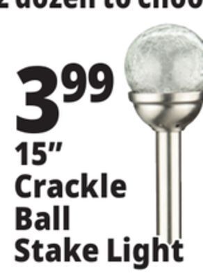 Ocean State Job Lot 15 crackle ball stake light offer