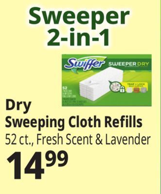 Ocean State Job Lot Dry sweeping cloth refills offer