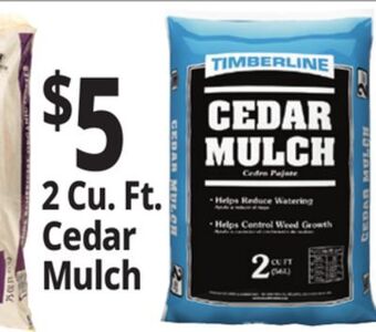 Ocean State Job Lot Timberline cedar mulch, 2 cu ft offer