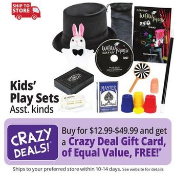 Ocean State Job Lot Kids' play sets offer