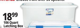 Ocean State Job Lot 106 quart latching box offer
