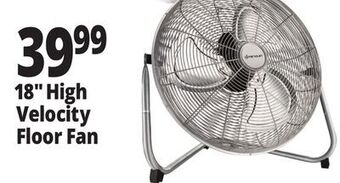 Ocean State Job Lot 18 high velocity floor fan offer