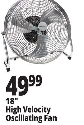 Ocean State Job Lot 18 high velocity oscillating fan offer